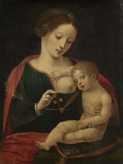 Virgin and Child by Master of the Female Half Lengths